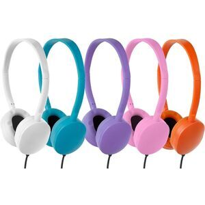 Headphones Kids Classroom School 5 Pk Wired Student Teens Boys Girls 3.5mm SR5